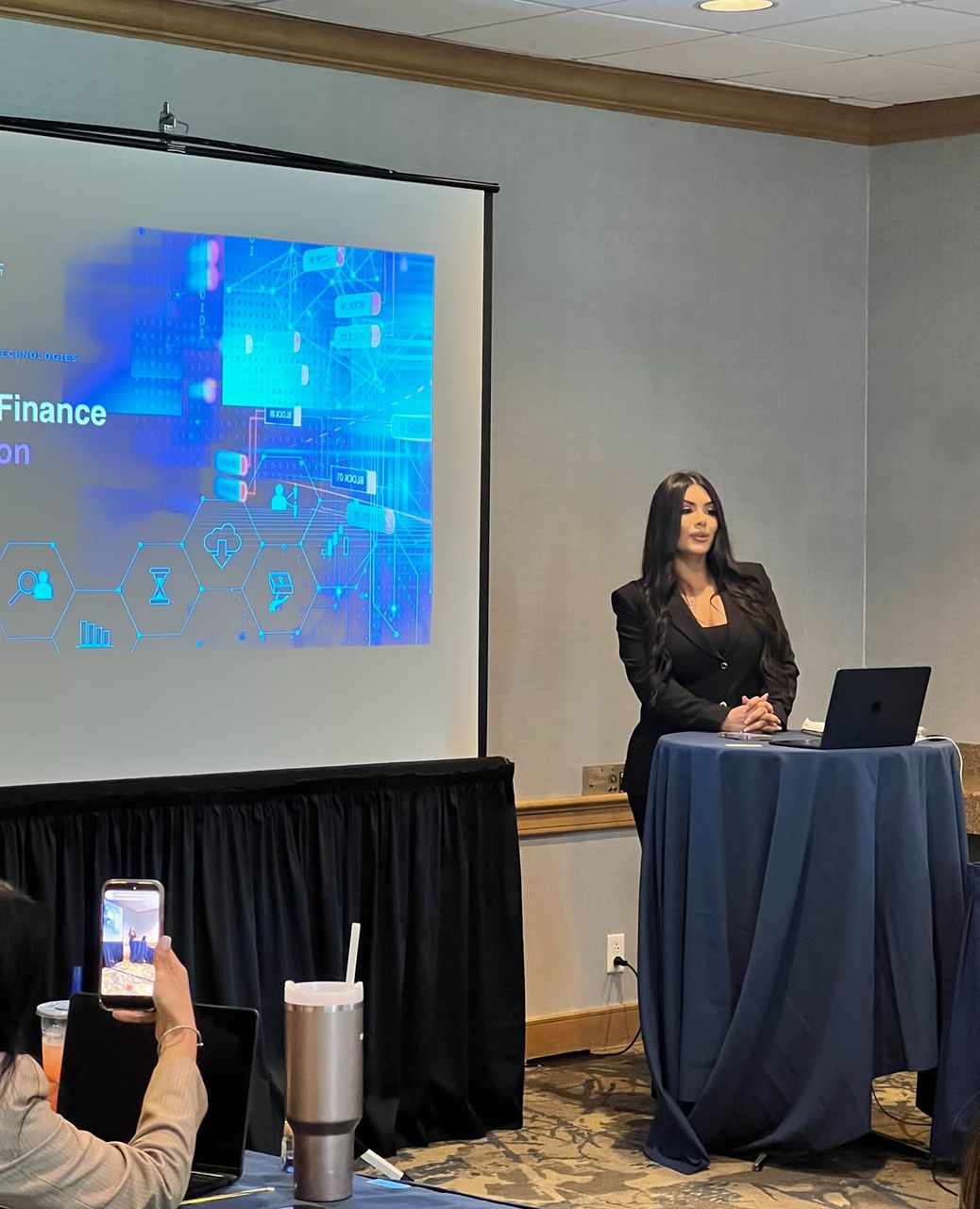Misa Caba presenting